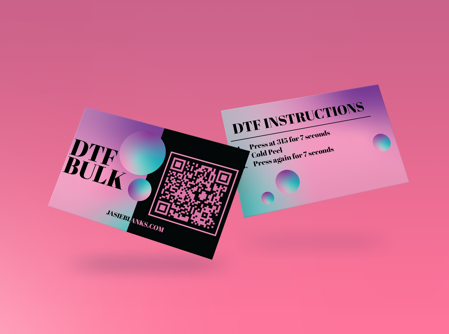 Pink Gradient Business Card