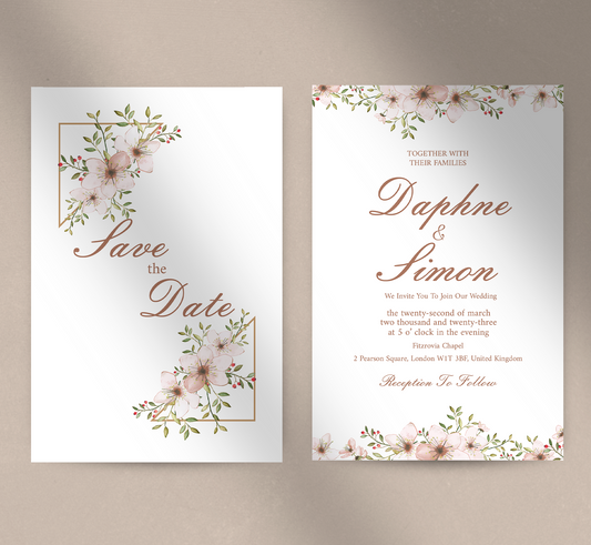 Floral Minimalist-Invitation