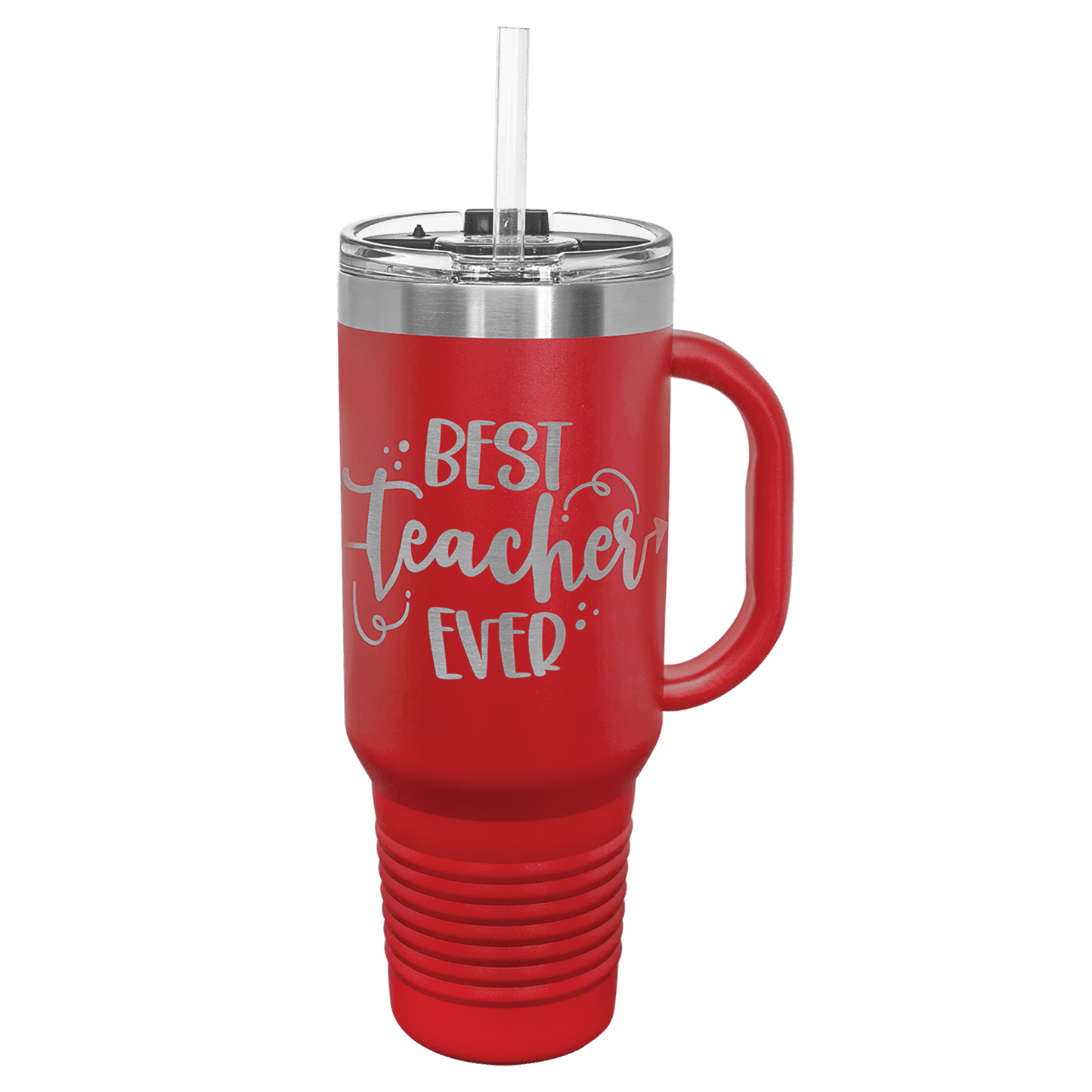 Red Polar Camel 40 oz. Travel Mug with Straw and Snap Lid